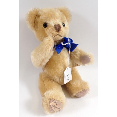 522 - A limited editon Deans Little Joe teddy bear No 0123 of 2000, 20cm tall