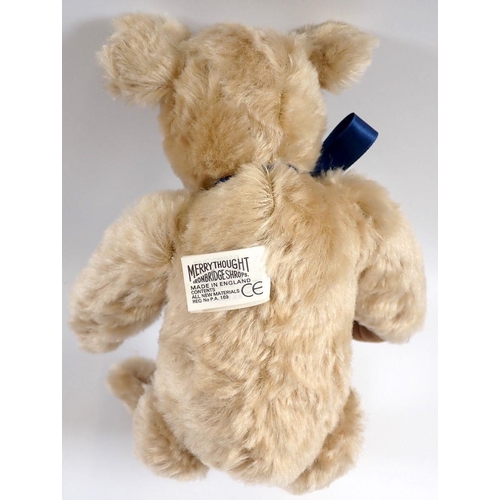 523 - A 1990's limited edition Merrythought teddy bear No 0277 of 1000, 30cm tall