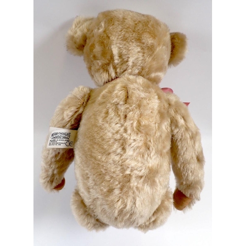 524 - A 1990's limited edition Merrythought teddy bear No 0366 of 1000, 36cm tall