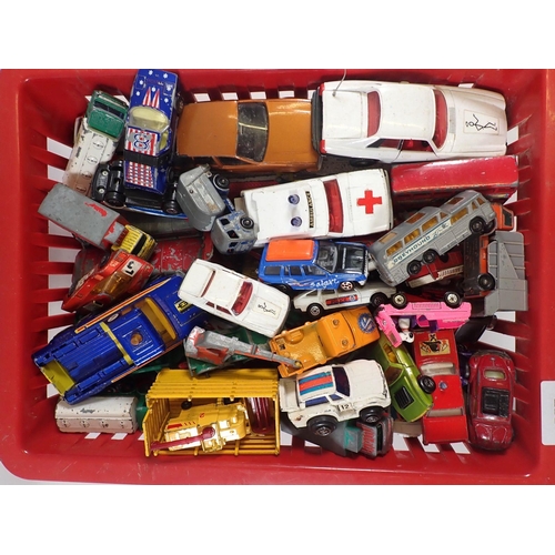 557 - A group of die cast vehicles including Matchbox, Dinky, Corgi, Matchbox Superfast Alfa Carabo, Corgi... 