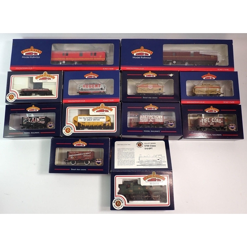 579 - A group of twelve Bachmann 00 gauge boxed wagons, including 39-271D BR MKI GUV General Utility Van m... 