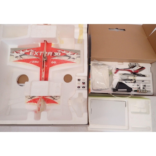 591 - A BNF Extra 300 3D remote control aeroplane - boxed with no charger or remote plus a Blade MCX2 remo... 