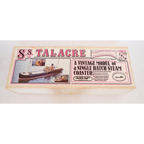 597 - A Cadler Craft SS Talacre model ship kit 1/48 length 86cm approx - boxed, unassembled, appears compl... 