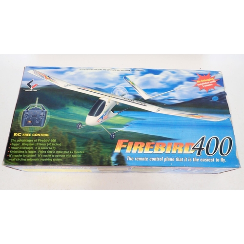 599 - A Firebird 400 remote control aeroplane - boxed