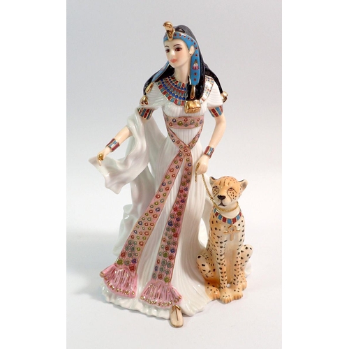 60 - A Royal Worcester Nefertari figure, 24cm tall