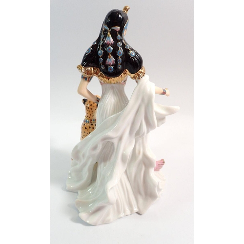 60 - A Royal Worcester Nefertari figure, 24cm tall