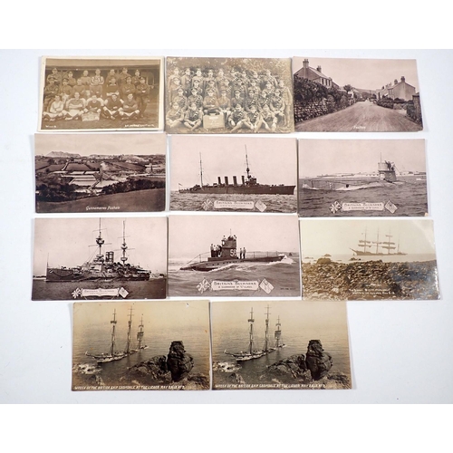 612 - Approx 170 postcards including GB topos and subjects, Cornwall, mining, lifeboats, shipwrecks, Scott... 