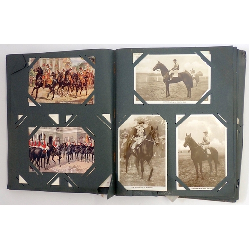 620 - A horse themed postcard album approx. 190 cards