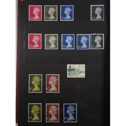 625 - GB stamps: Box of 7 part-filled albums and stock-books of mint/used QEII pre-decimal and decimal def... 