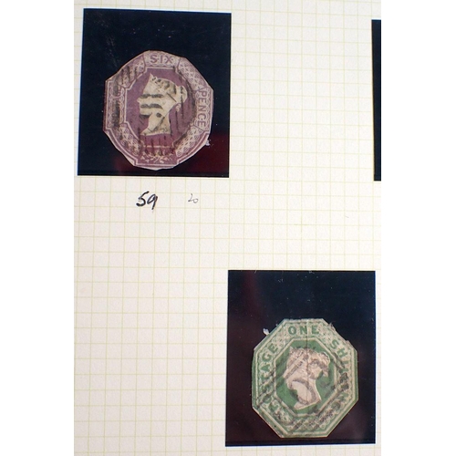 626 - GB stamps: Green ‘Simplex’ album of QV-KGVI mint and used definitives and commemoratives including 1... 