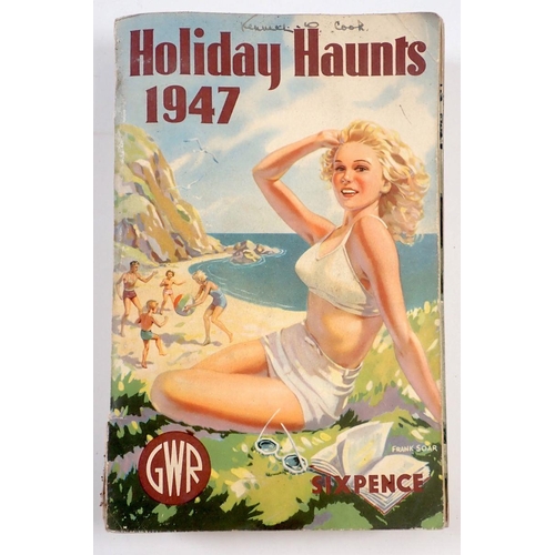 631 - GWR Holiday Haunts 1947 railway guidebook for England, Wales, Channel Islands and Isle of Man, 688 p... 