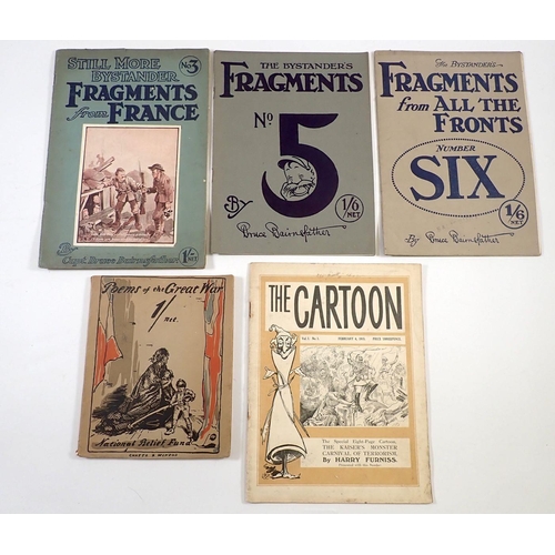 640 - Three Bruce Bairnsfather Fragments from France No 6, 5 and 3 plus The Cartoon by Harry Furnier and P... 