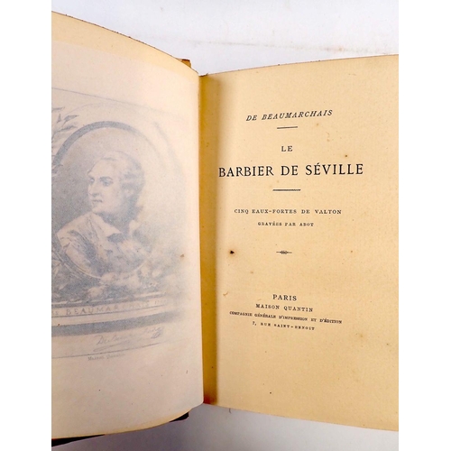 655 - Le Barbier de Seville by Beaumarchais, leather bound