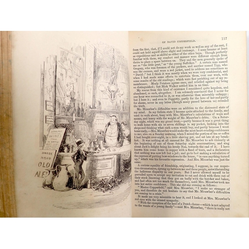 663 - David Copperfield by Charles Dickens first edition 1850 published by Bradbury & Evans, re-bound in h... 