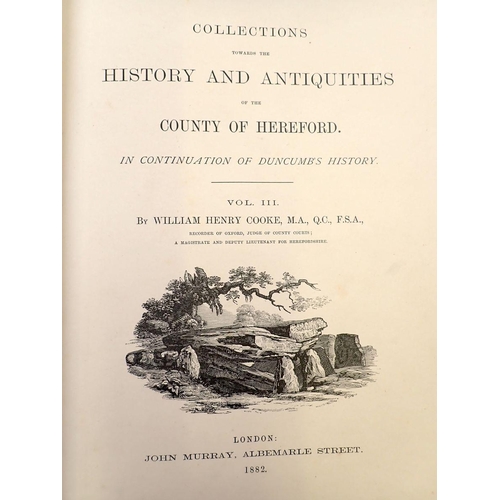 673 - Collection Towards the History and Antiquities of the County of Herefordshire by John Duncumb and tw... 