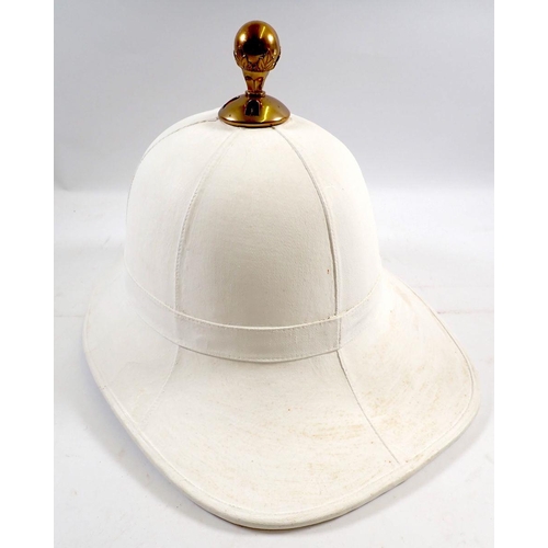 718 - A Royal Marine pith helmet