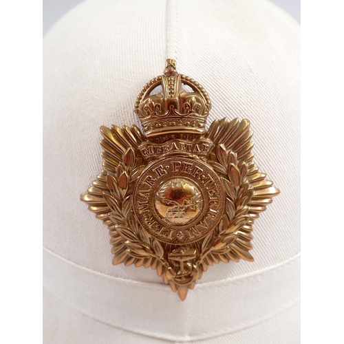 719 - A Royal Marine pith helmet