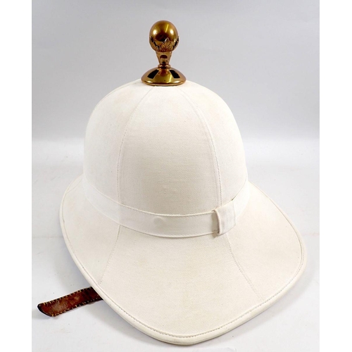 719 - A Royal Marine pith helmet