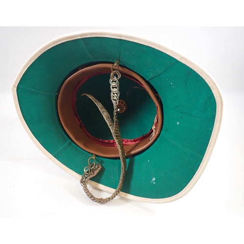 719 - A Royal Marine pith helmet