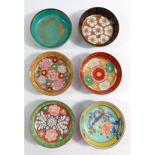 74 - A set of six Japanese small sauce dishes, 7cm diameter