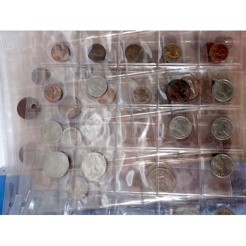 795 - A box of British and world coins including George III Ireland 1/2 penny 1805, pre-decimal and decima... 