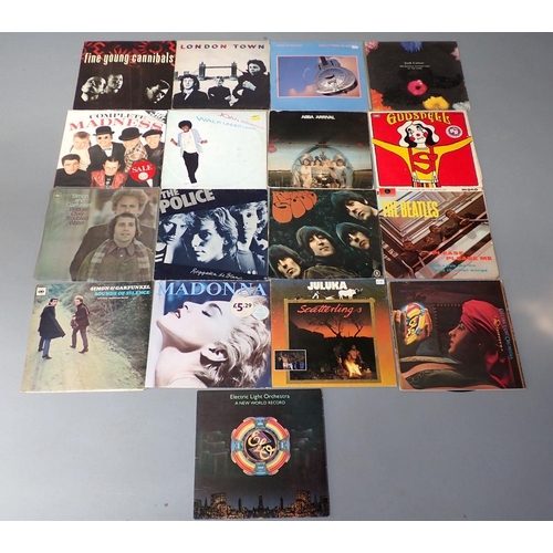 954 - A collection of 49 vinyl LP records of mainly rock and pop including The Beatles, The Police, Gary N... 