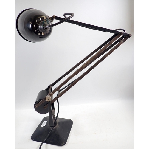 1110 - An early Hardil Horstmann black anglepoise lamp