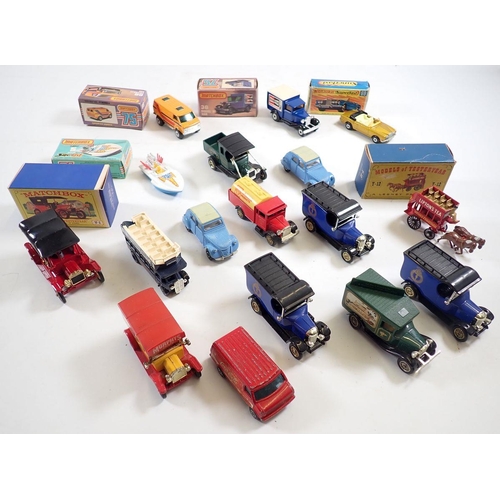 1113 - A group of die cast vehicles including boxed Matchbox superfast Rolls Royce Silver Shadow coupe, Che... 