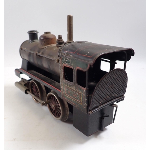 1124 - An antique 'O' gauge steam engine, 19cm