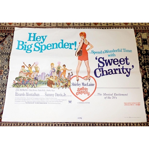 1235 - Seven vintage Big Spender film posters staring Shirley Maclaine