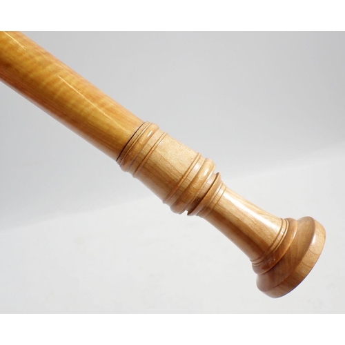 1238 - A Schott and Dolmetsch treble recorder with ivory mouthpiece, 47.5cm (ivory exemption certificate UX... 