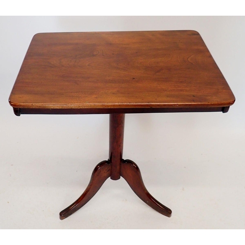 1264 - A 19th century mahogany rectangular occasional table 59 x 42.5cm