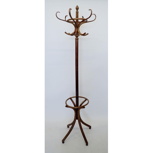 1274 - A bentwood hatstand, 195cm tall