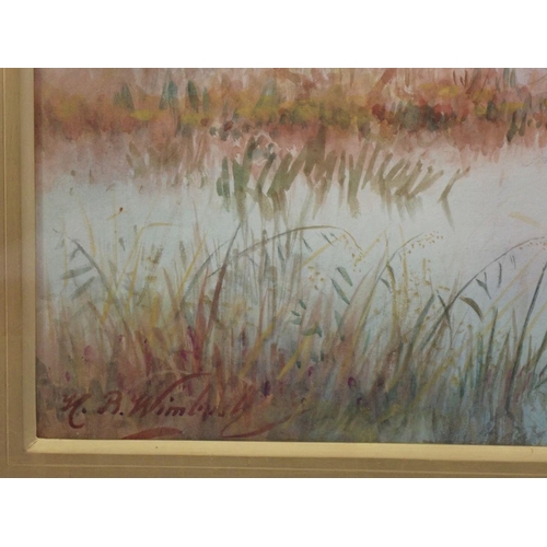 1335 - Henry Bowser Wimbush - watercolour lakeland scene, signed 44 x 51cm