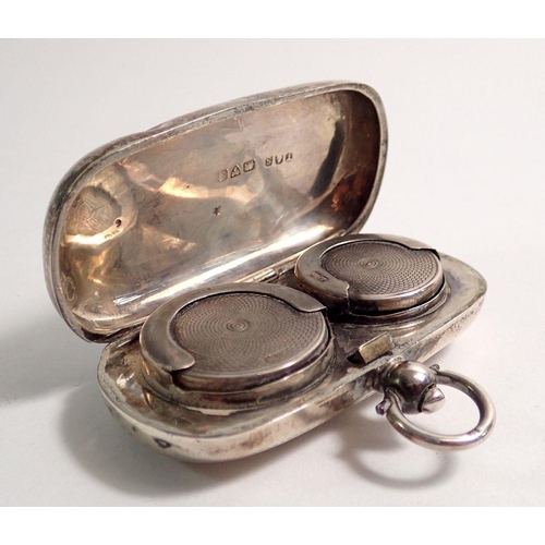 271 - A silver sovereign case engraved foliage, Chester 1904, maker Trevitt & Son, 29.4g