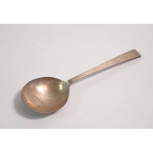 298 - A handmade silver spoon by Anthony Elson, London 1973, 52g, 19cm long