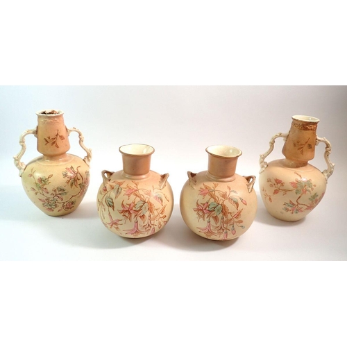 36 - Two pairs of Royal Devon vases, tallest 23cm