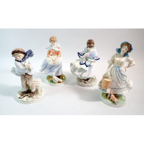 54 - Two pairs of Compton and Woodhouse figures, tallest 20cm