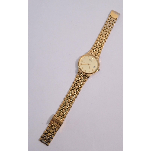 593 - A Rotary gold plated gentleman's wrist watch