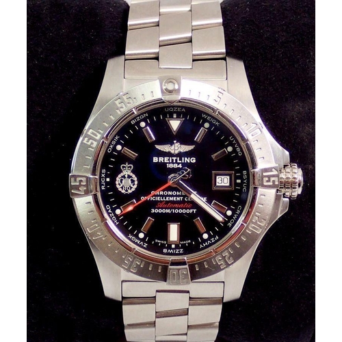 600 - A Breitling Avenger Seawolf GCHQ limited edition gentleman's automatic stainless steel wristwatch No... 