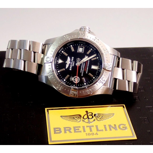 600 - A Breitling Avenger Seawolf GCHQ limited edition gentleman's automatic stainless steel wristwatch No... 