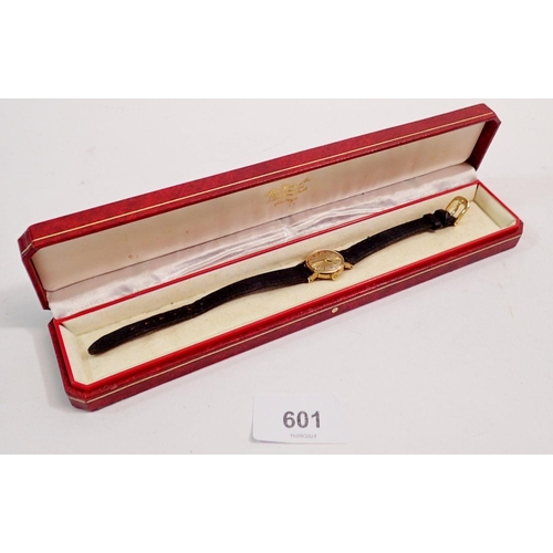 601 - A 9 carat gold Tudor Royal ladies wrist watch