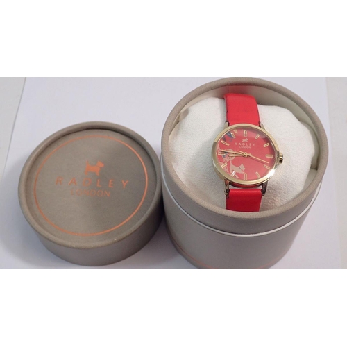 621 - A red Radley ladies watch, boxed