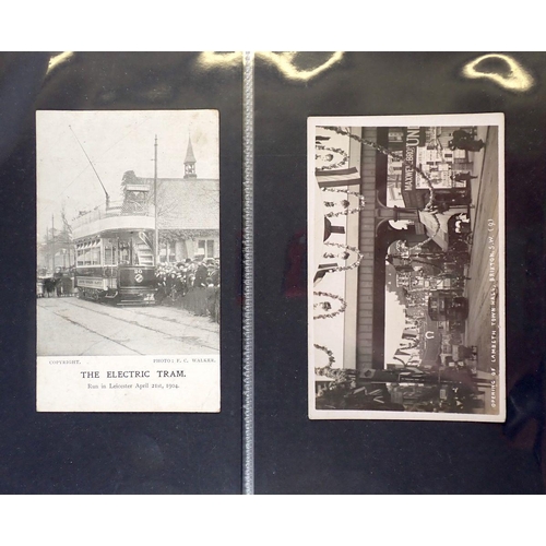 647 - A group of 18 tram postcards