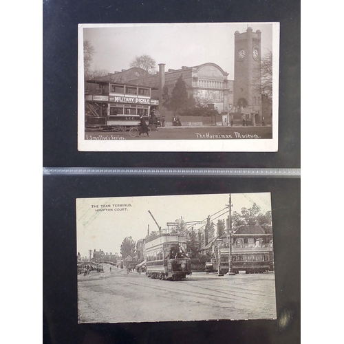 647 - A group of 18 tram postcards