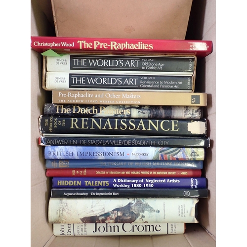 655 - A box of books on Art