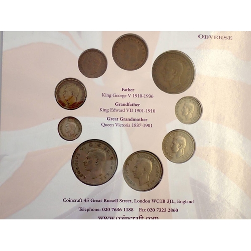 664 - A group of coin and stamp covers including The Coins of King George VI, Elizabeth II Golden Jubilee ... 