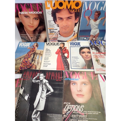 671 - Nine various Vogue magazines including three Vogue pattern books from the late 1960's and a Emporia ... 