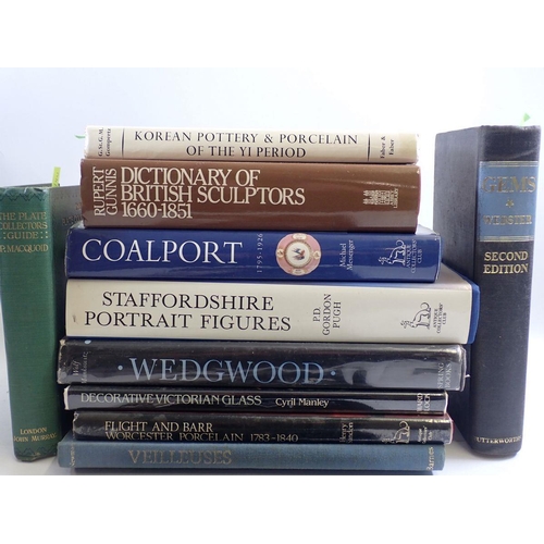 698 - A box of books on Pottery Ceramics and Glass including Korean Porcelain of the Yi Period by Gompertz... 