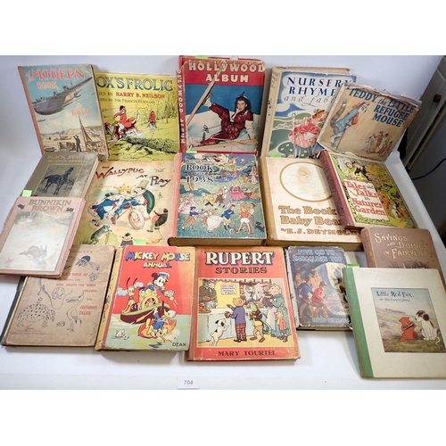 704 - A box of Children's books and annuals